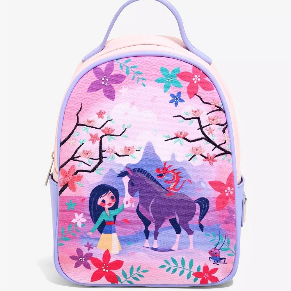 Loungefly Disney Mulan & Friends Canvas-Faced Mini Backpack - BoxLunch Exclusive